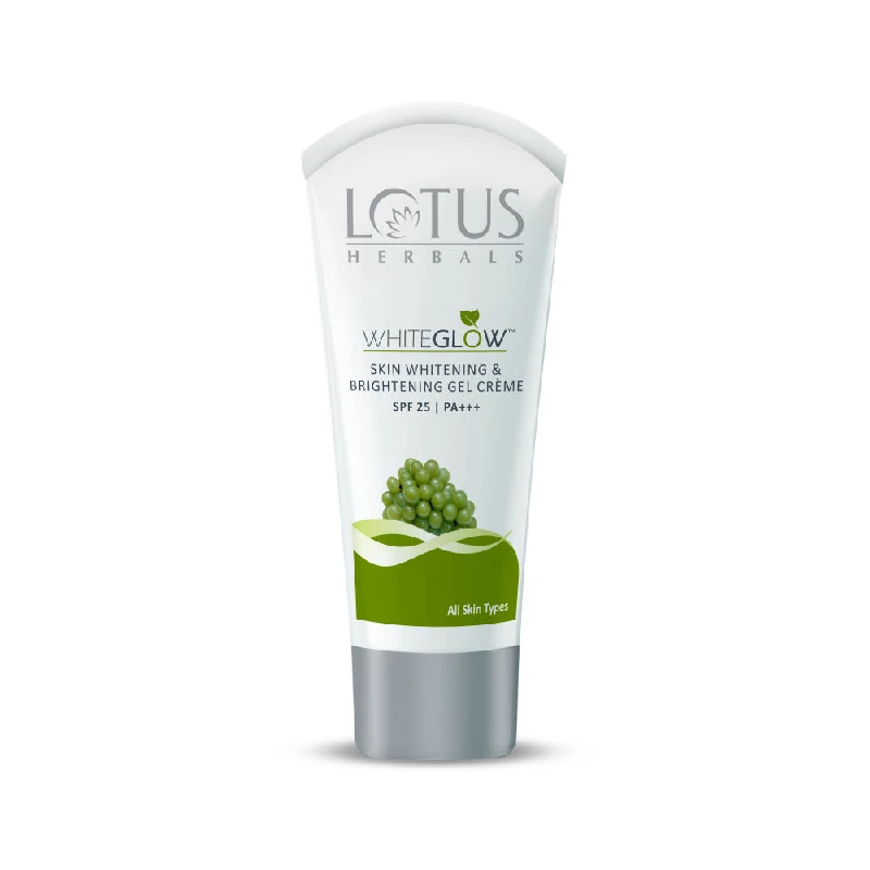 Lotus Herbals Whiteglow Skin Whitening & Brightening Gel Cream Spf 25 Pa+++ Lotus Herbals Whiteglow Skin Whitening & Brightening Gel Cream Spf 25 Pa+++-Pack Size-15 g