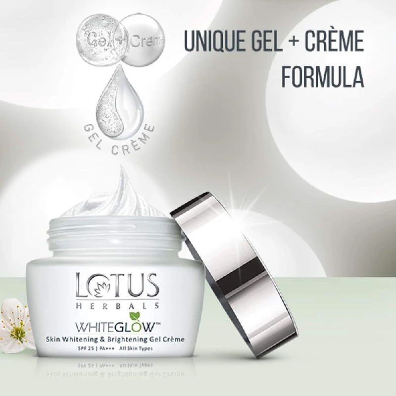 Lotus Herbals Whiteglow Skin Whitening & Brightening Gel Creme SPF 25 - Image 2