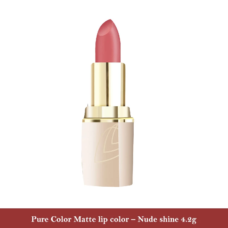 Lotus Make-Up Pure Colors Matte Lip Color - Nude Shine Lotus Make-Up Pure Colors Matte Lip Color - Nude Shine-Pack Size-4.1 g