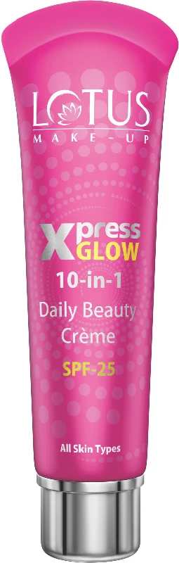 Lotus Make-Up Xpress Glow 10 in 1 Daily Beauty Cream SPF 25 - Bright Angel Lotus Make-Up Xpress Glow 10 in 1 Daily Beauty Cream SPF 25 - Bright Angel-Pack Size-30 g