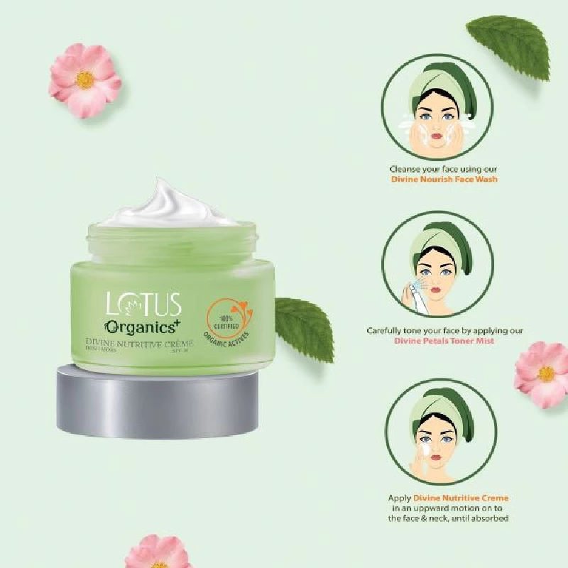 Lotus Organics Divine Nutritive Creme SPF 20 - Image 3