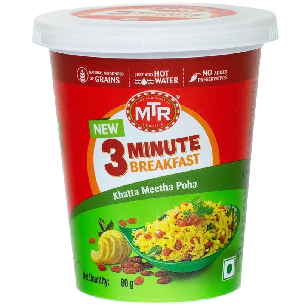 MTR 3 Minute Breakfast Khatta Meetha Poha MTR 3 Minute Breakfast Khatta Meetha Poha--80 g