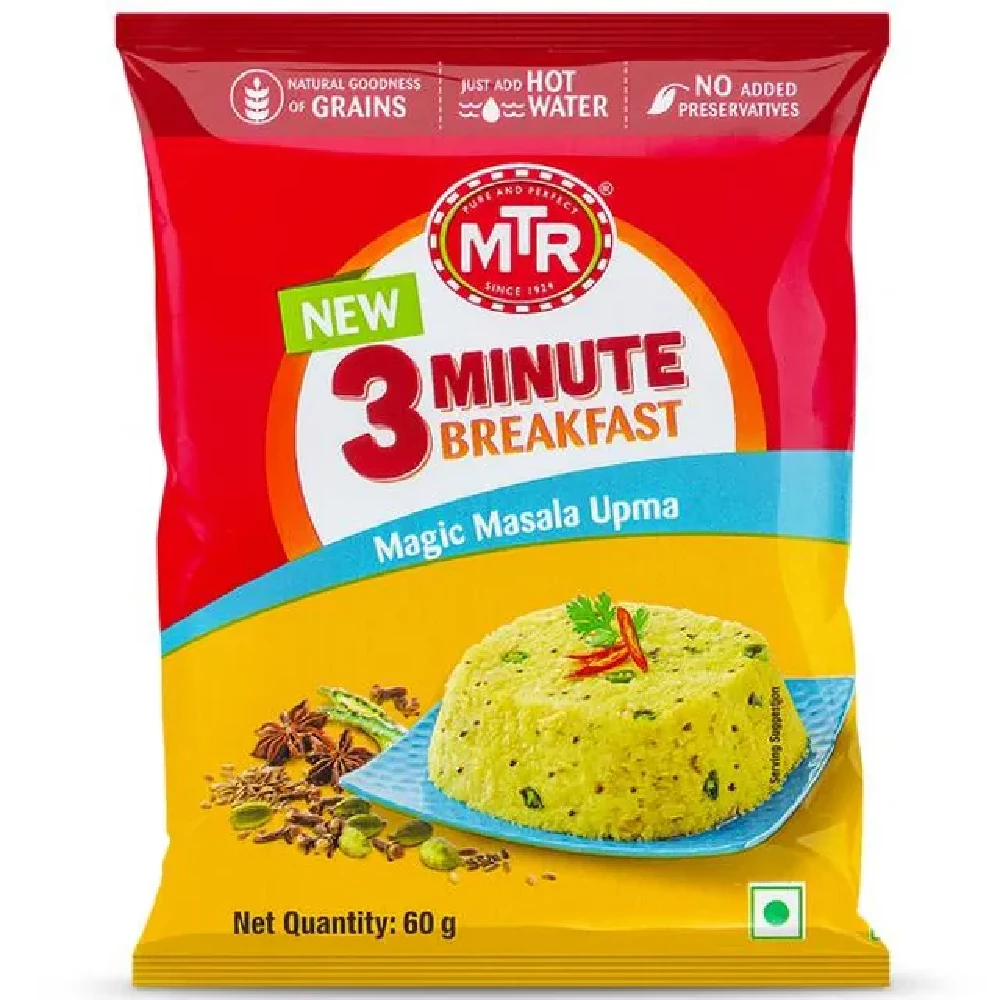 MTR 3 Minute Magic Masala Upma MTR 3 Minute Magic Masala Upma-Pack Size-60 g