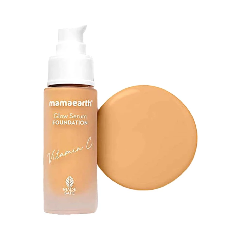 Mamaearth Glow Serum Medium Foundation Mamaearth Glow Serum Medium Foundation-Pack Size-30 ml