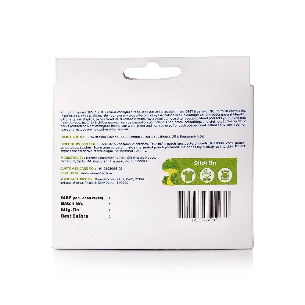 Mamaearth Natural Repellent Mosquito Patches for Babies - Image 2