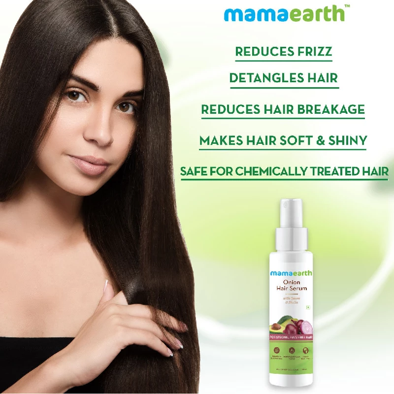 Mamaearth Onion Hair Serum with Onion & Biotin for Strong Frizz -Free Hair - Image 3