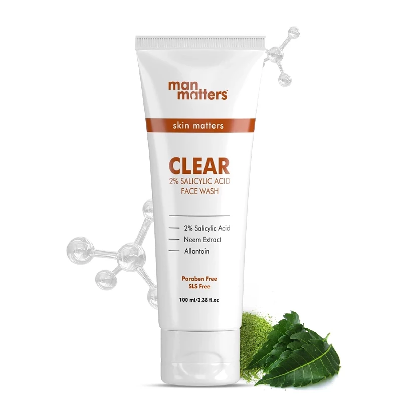 Man Matters Clear 2% Salicylic Acid Face Wash for Men - Image 1