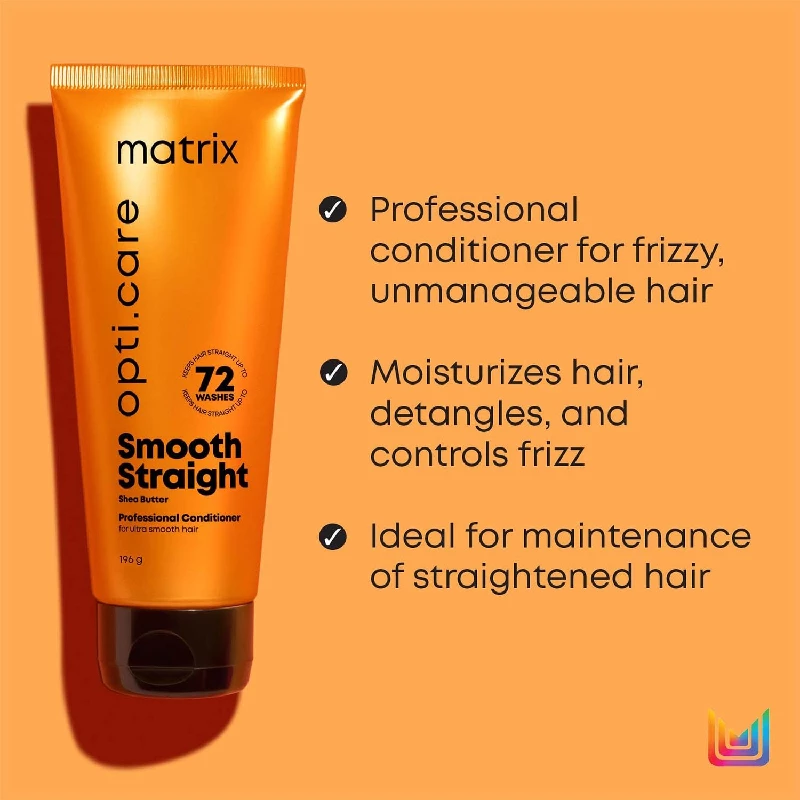 Matrix Opti.Care Professional Conditioner for Salon Smooth Straight Hair - Image 3
