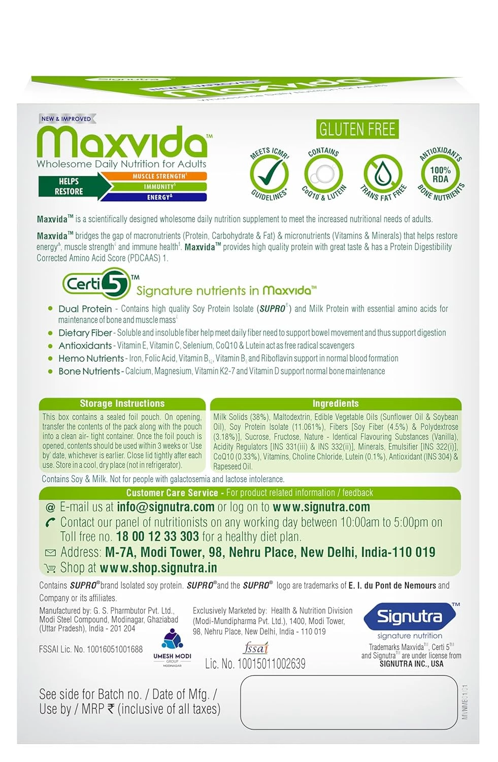 Maxvida Wholesome Daily Nutrition-Vanilla Flavour - Image 2