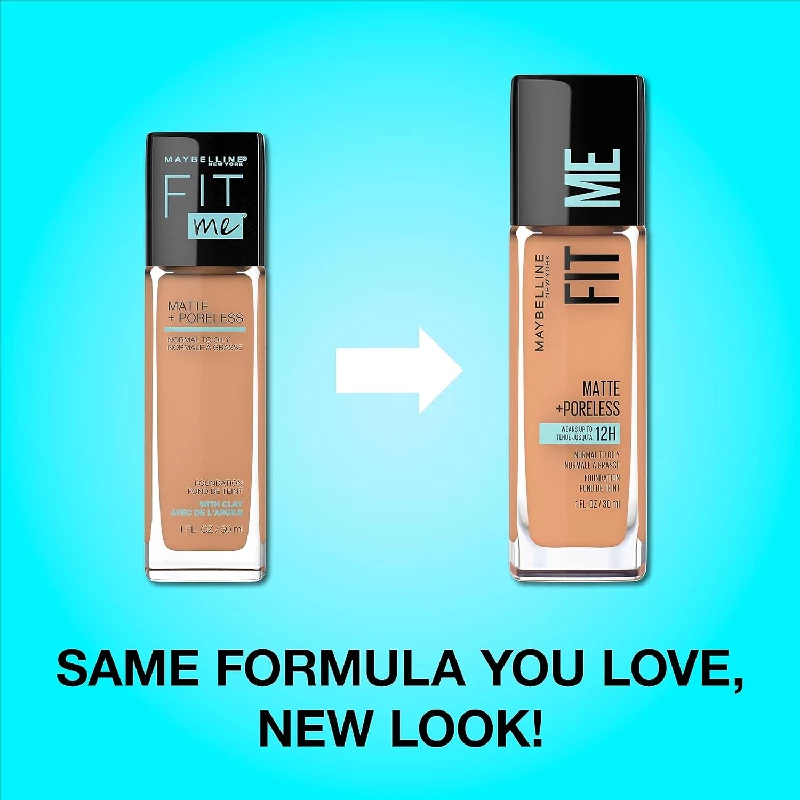 Maybelline New York Fit Me Matte & Poreless Buildable Coverage Liquid Foundation - Image 2