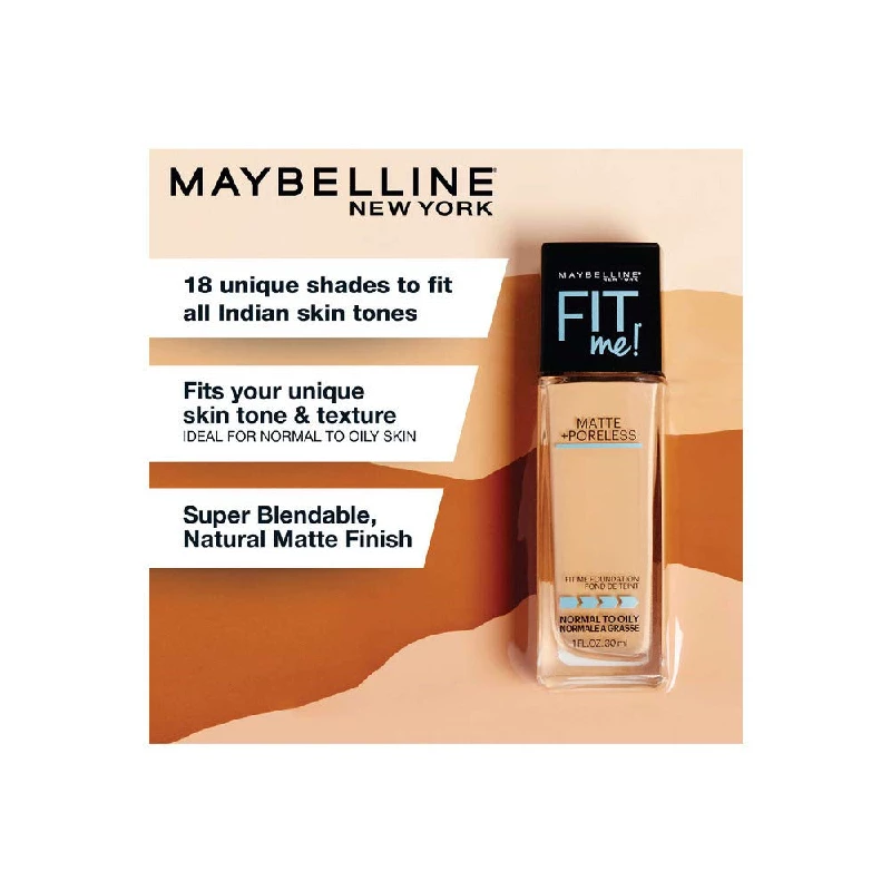 Maybelline New York Fit Me Matte+Poreless Liquid Foundation - Image 4