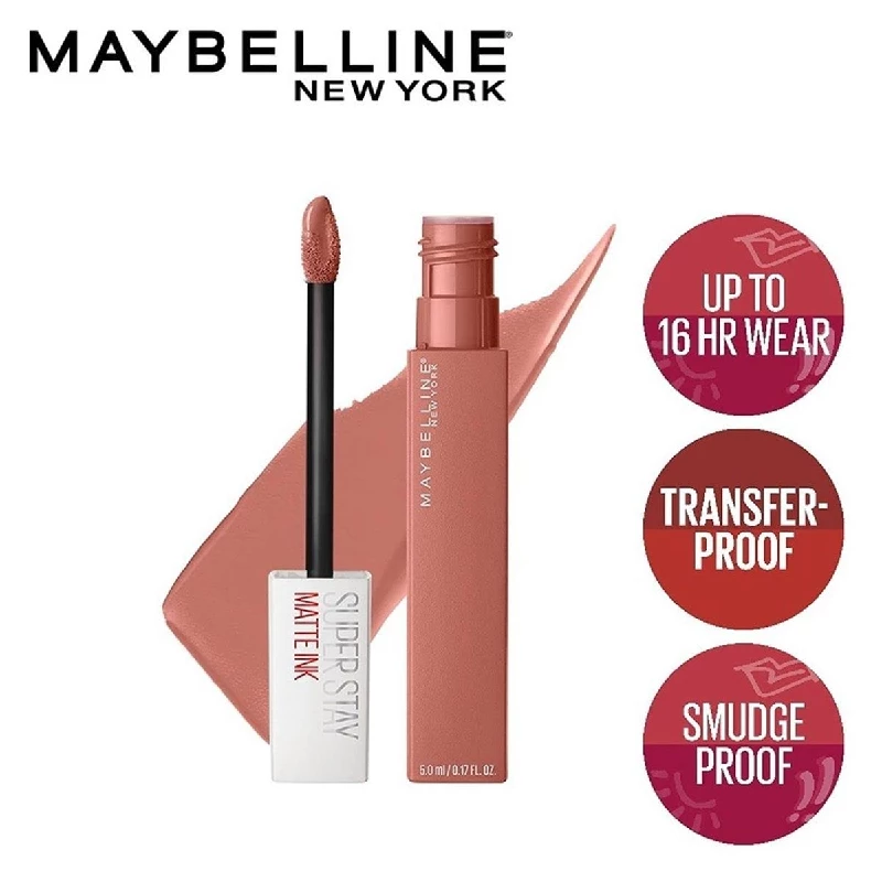 Maybelline New York Liquid Matte Lipstick - Superstay Matte Ink, 65 Seductress - Image 2
