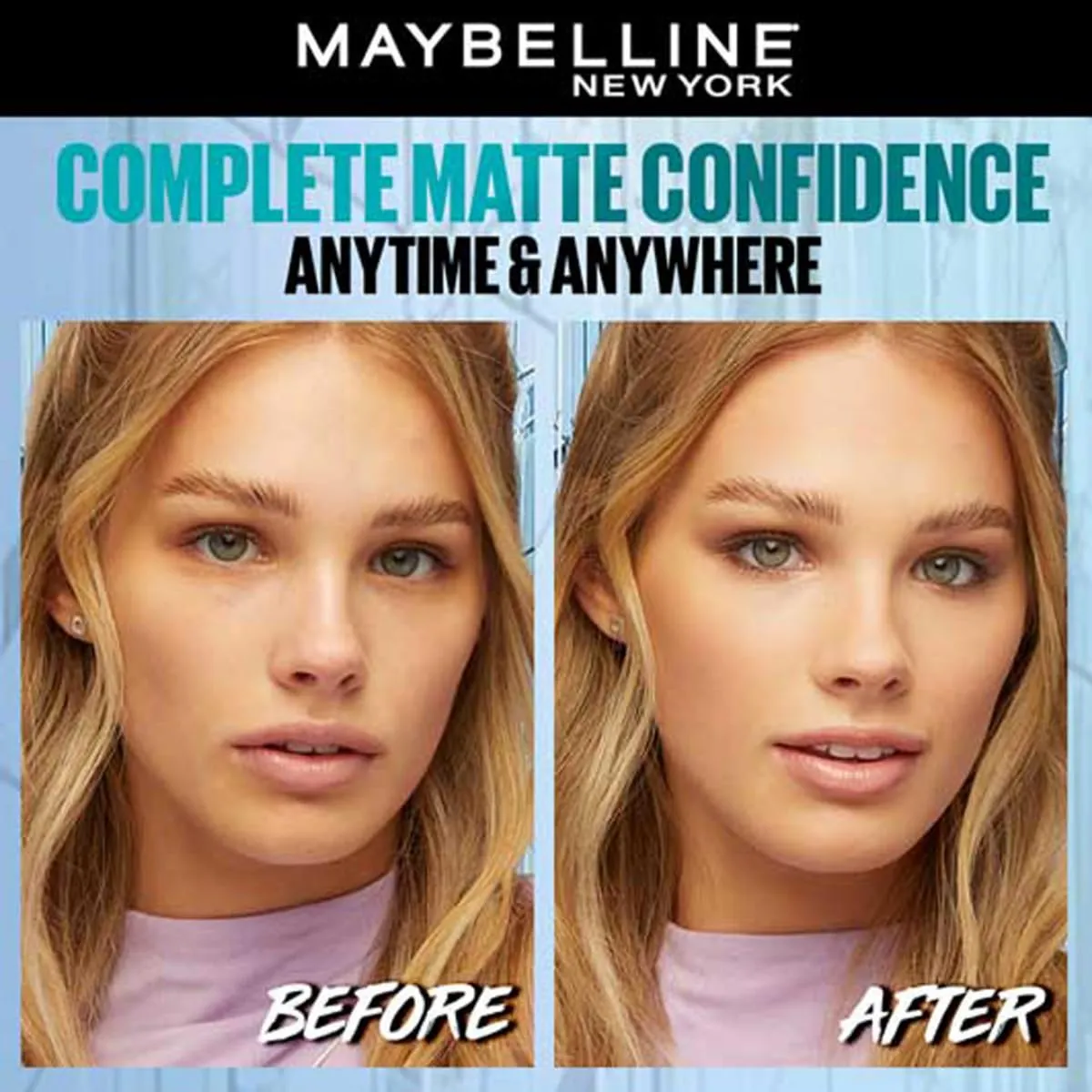 Maybelline New York Fit Me Matte + Poreless Compact Powder - 115 Ivory - Image 4