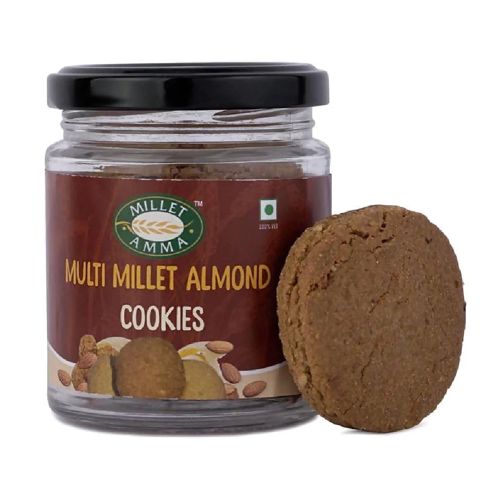 Millet Amma Multi Millet Almond Cookies - Image 3