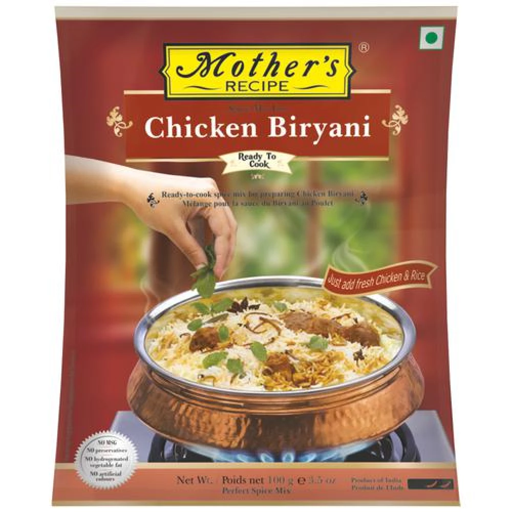 Mother's Recipe Mothers Recipe mix-chicken-biryani 100 g Pouch - Image 1