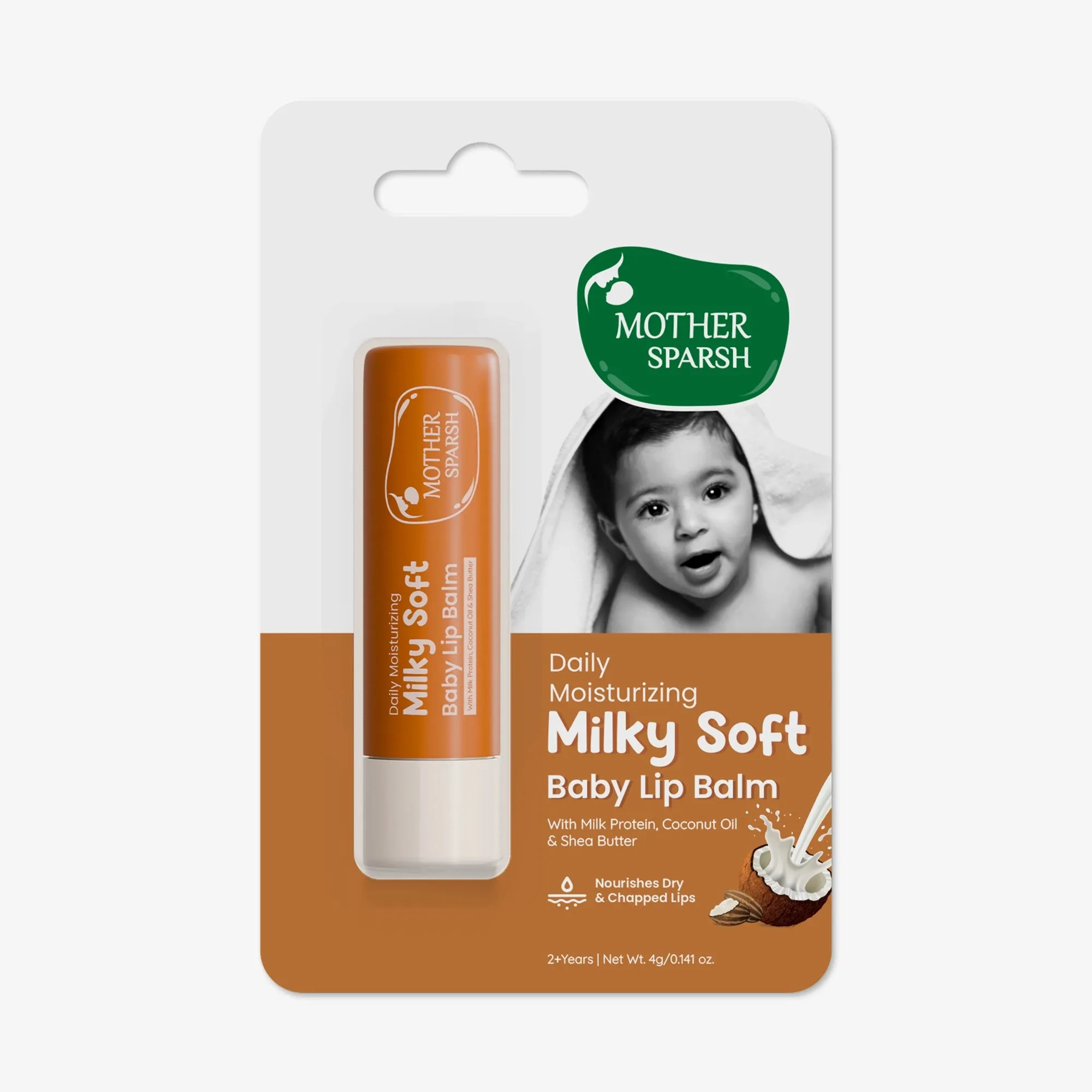 Mother Sparsh Daily Moisturizing Milky Soft Baby Lip Balm
