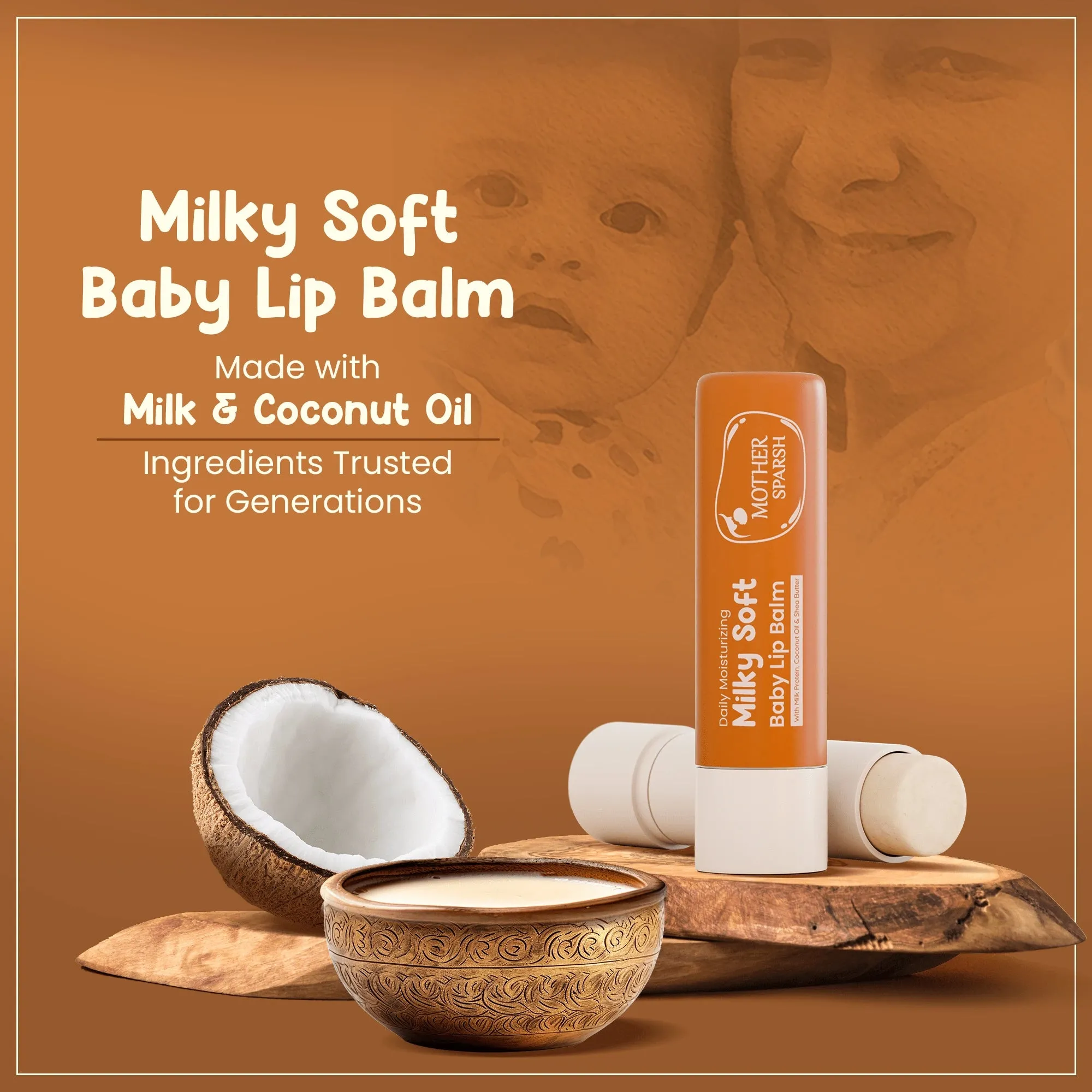 Mother Sparsh Daily Moisturizing Milky Soft Baby Lip Balm - Image 2