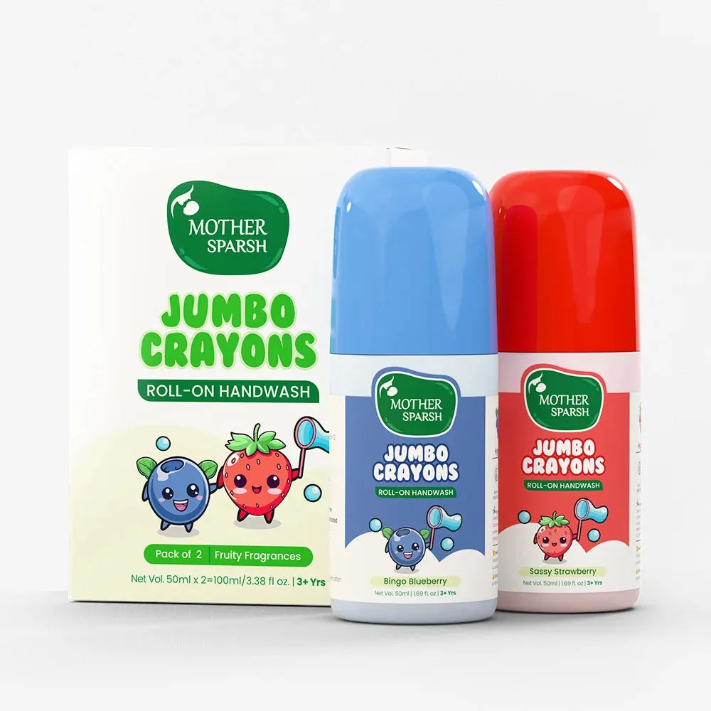 Mother Sparsh Jumbo Crayons Roll-on handwash Mother Sparsh Jumbo Crayons Roll-on handwash-Pack Size-Pack of 2