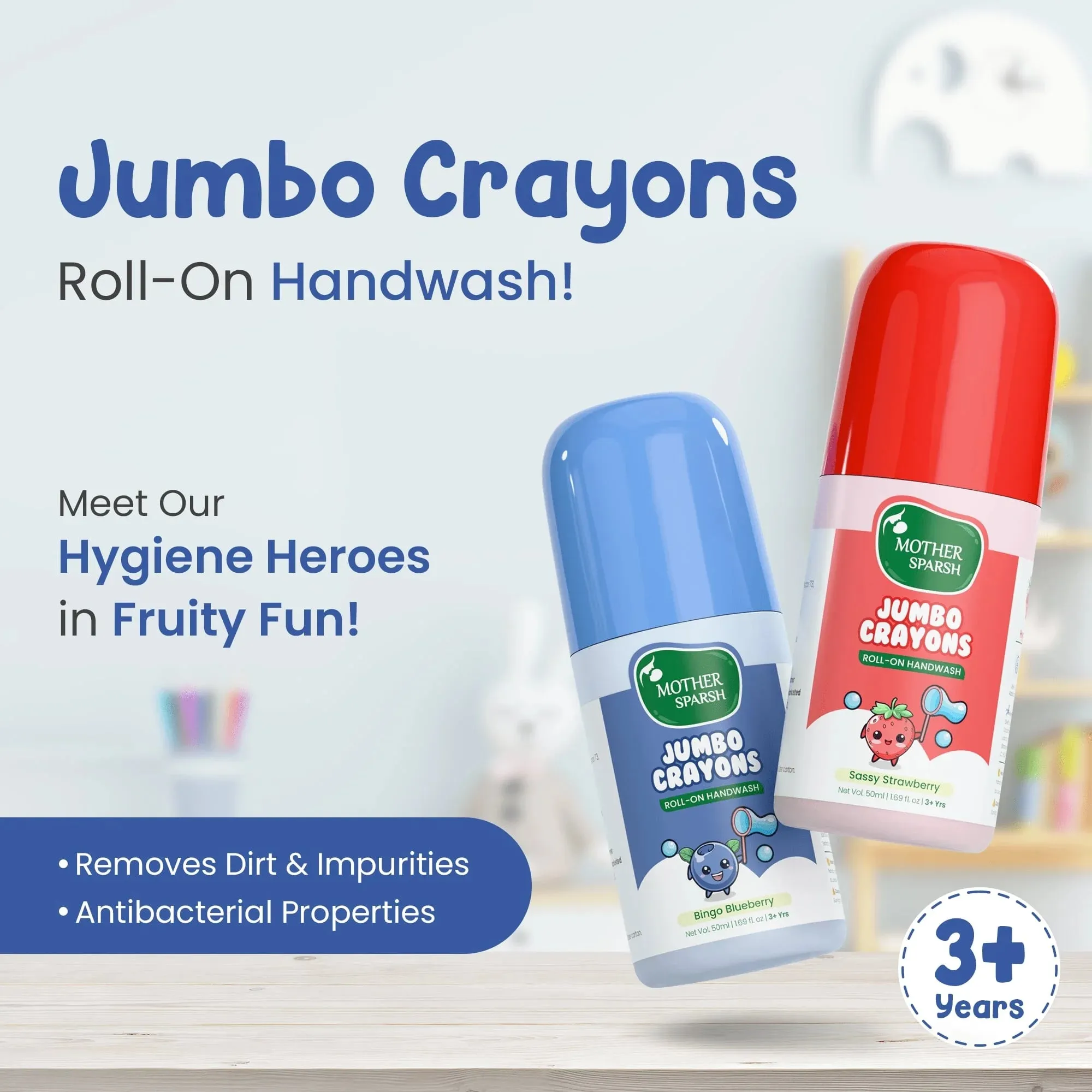 Mother Sparsh Jumbo Crayons Roll-on handwash - Image 2