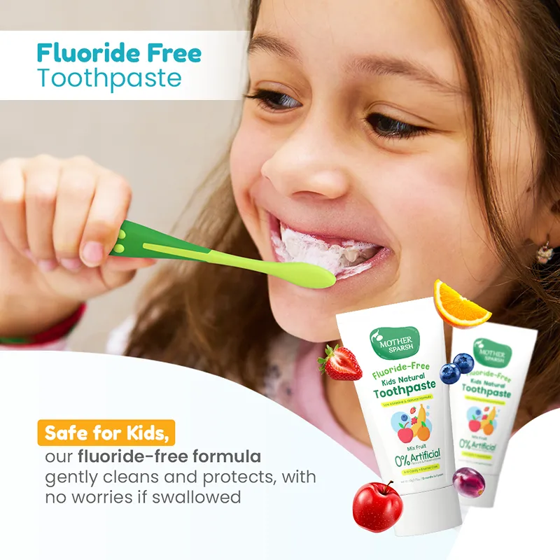 Mother Sparsh Kids Natural Mix Fruit Toothpaste - Image 6