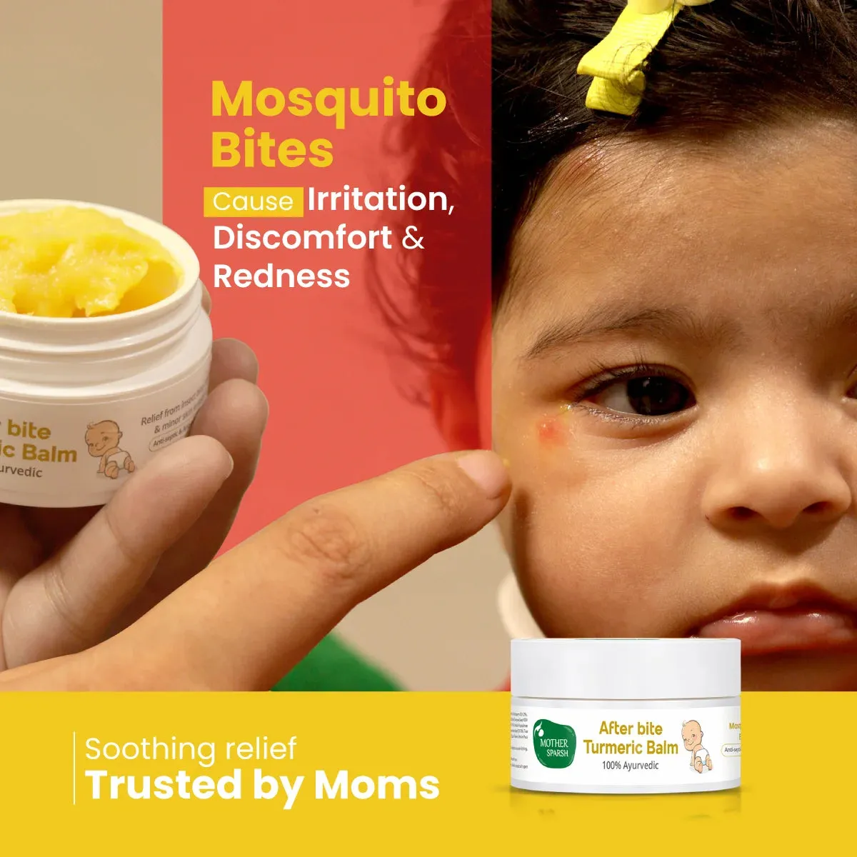 Mother Sparsh Mosquito Repellent Patches + After Bite Turmeric Balm - Image 4