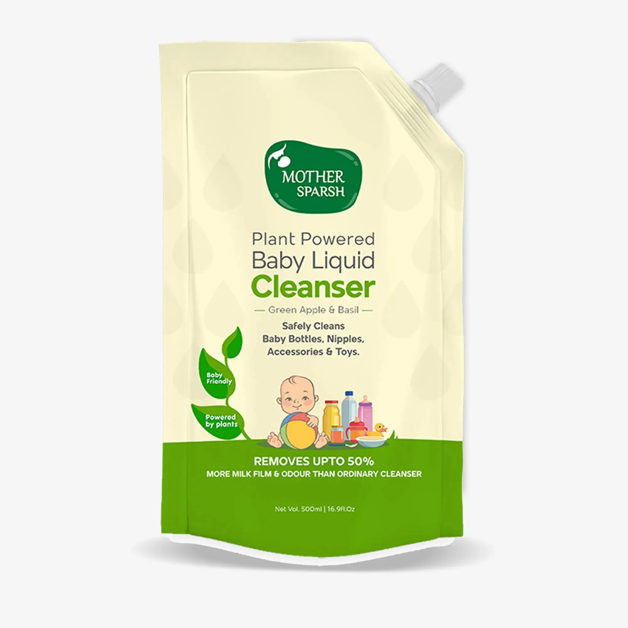 Mother Sparsh Plant Powered Baby Liquid Cleanser Refill Pack - Image 2