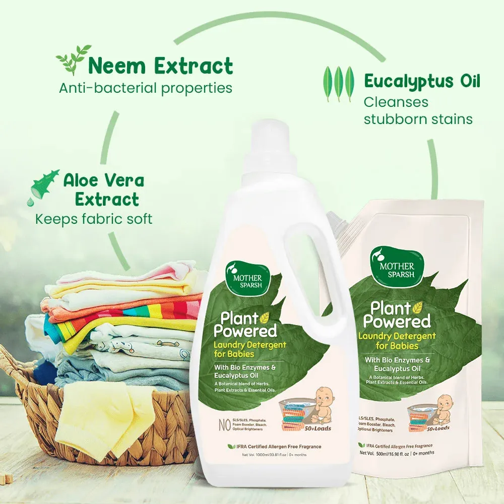 Mother Sparsh Plant Powered Laundry Detergent for Babies & Adults - Image 4