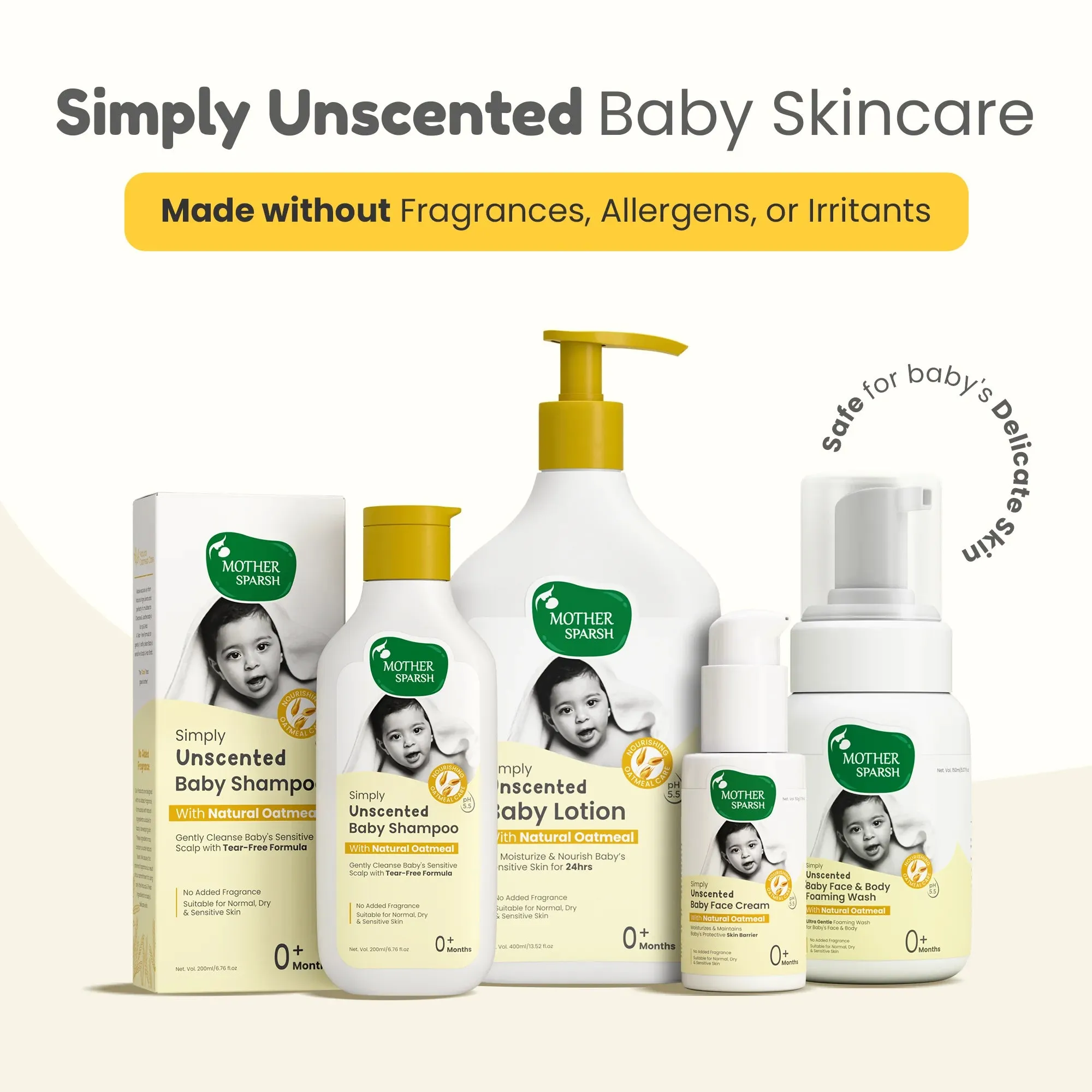 Mother Sparsh Simply Unscented Baby Face Cream - Mild & Moisturizing for Soft Skin - Image 6