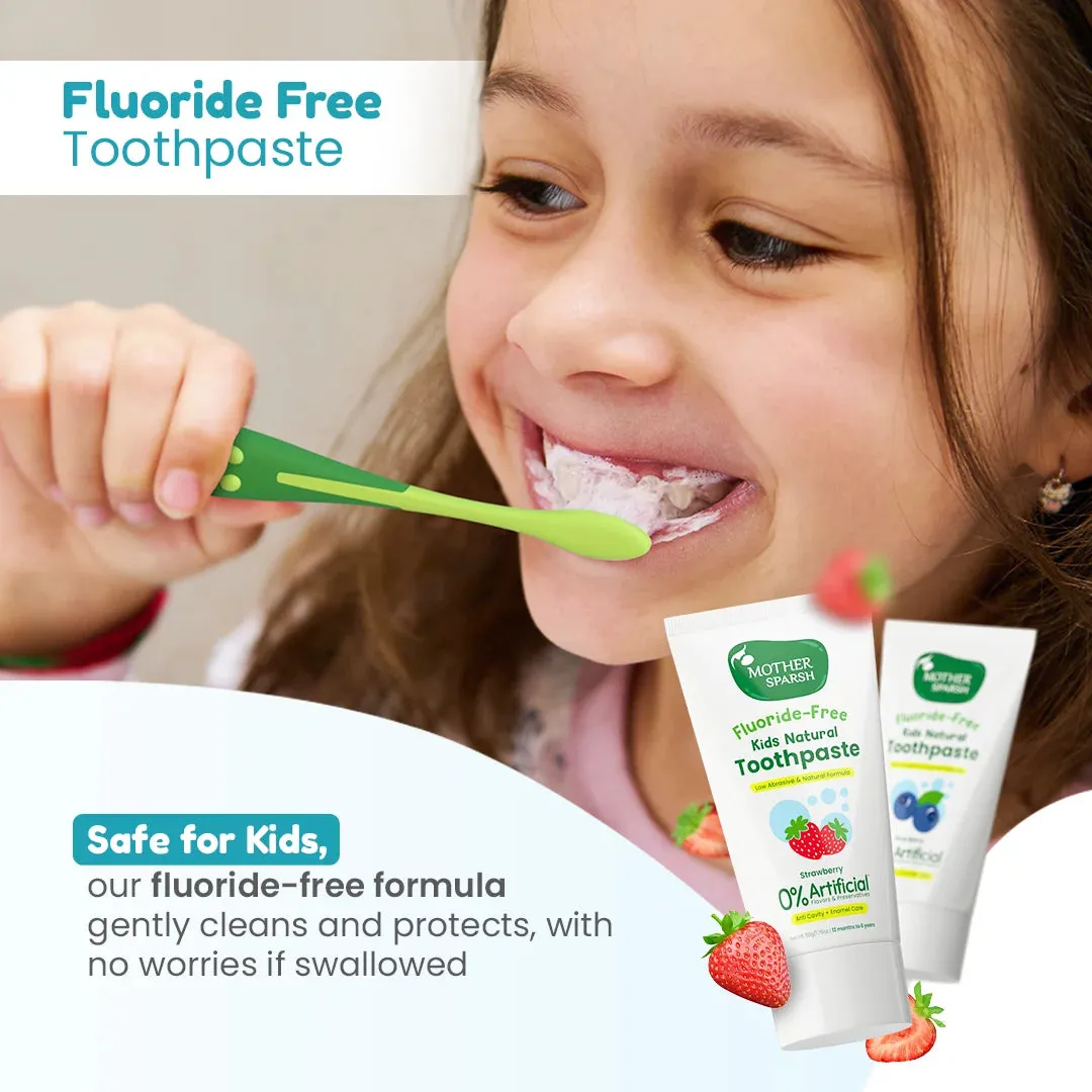Mother Sparsh Strawberry Kids Natural Toothpaste - Image 6