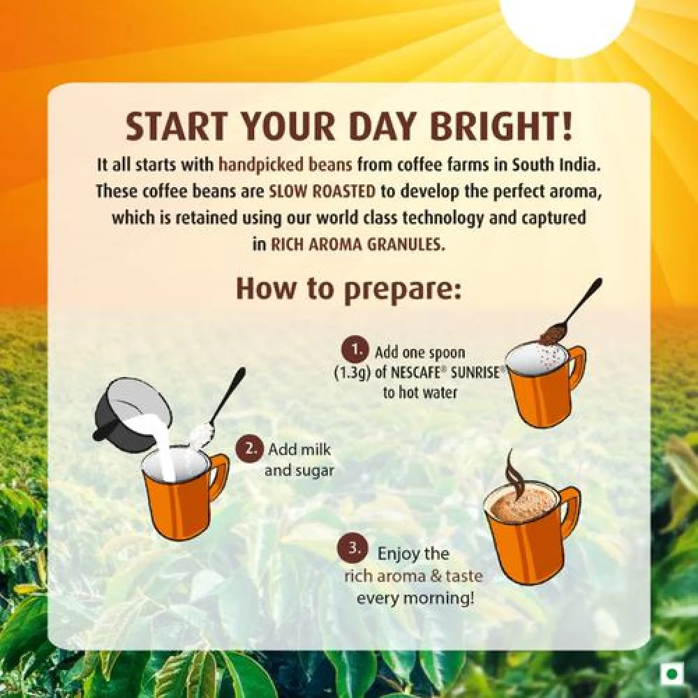 Nescafe  Sunrise Instant Coffee - Chicory Mixture - Image 5