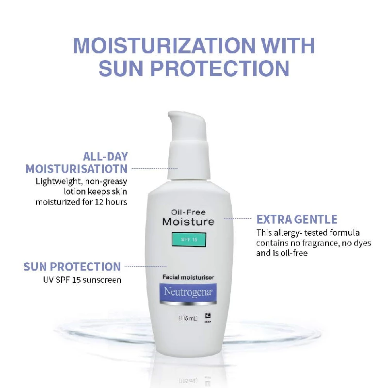 Neutrogena Oil Free Face Moisturizer SPF 15 - Image 4