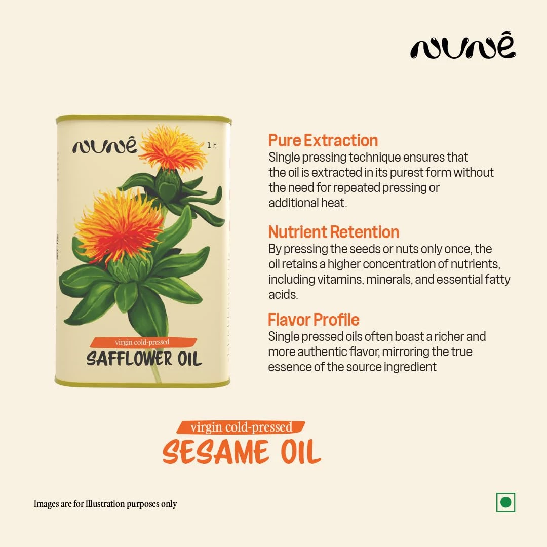 Nune Virgin Cold Pressed Safflower Cooking Oil - Image 2
