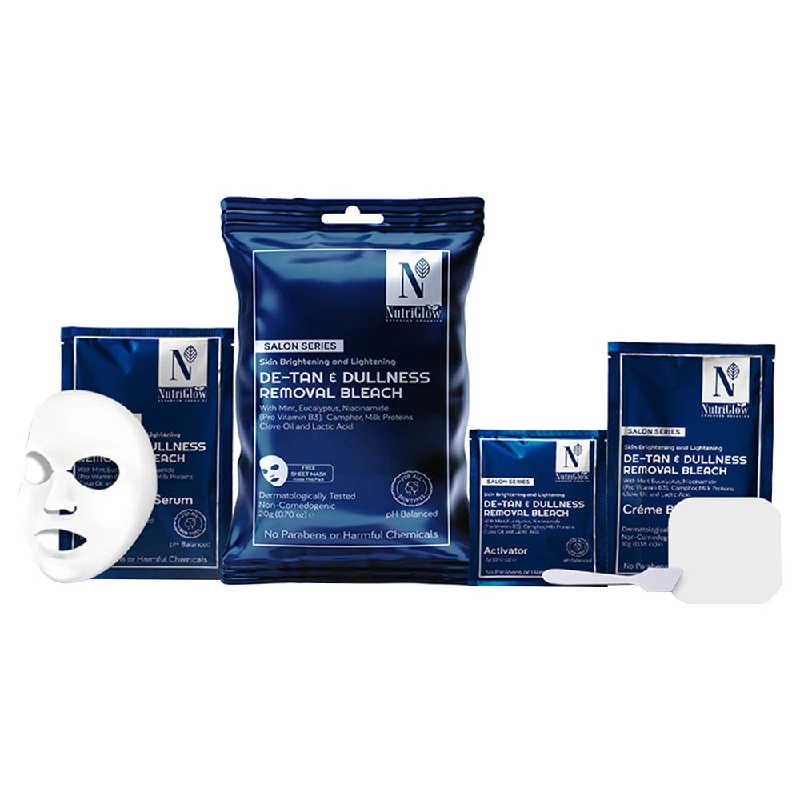 NutriGlow Advanced Organics De-Tan & Dullness Removal Bleach NutriGlow Advanced Organics De-Tan & Dullness Removal Bleach-Pack Size-20 g