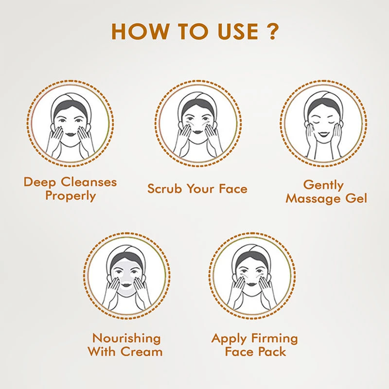 NutriGlow Gold Kesar Facial Kit For Instant Radiant Shine - Image 5