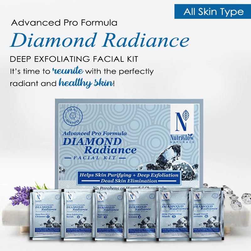 NutriGlow Naturals Advanced Pro Facial Kit - Skin Whitening + Diamond Radiance - Image 5