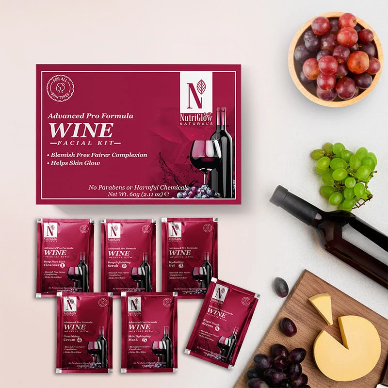 NutriGlow Naturals  Advanced Pro Wine Facial Kit - Image 3