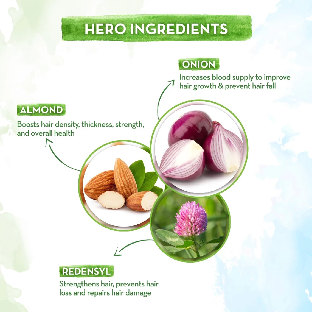 Onion Hair Oil for Hair Regrowth and Hair Fall Control with Redensyl - Image 11