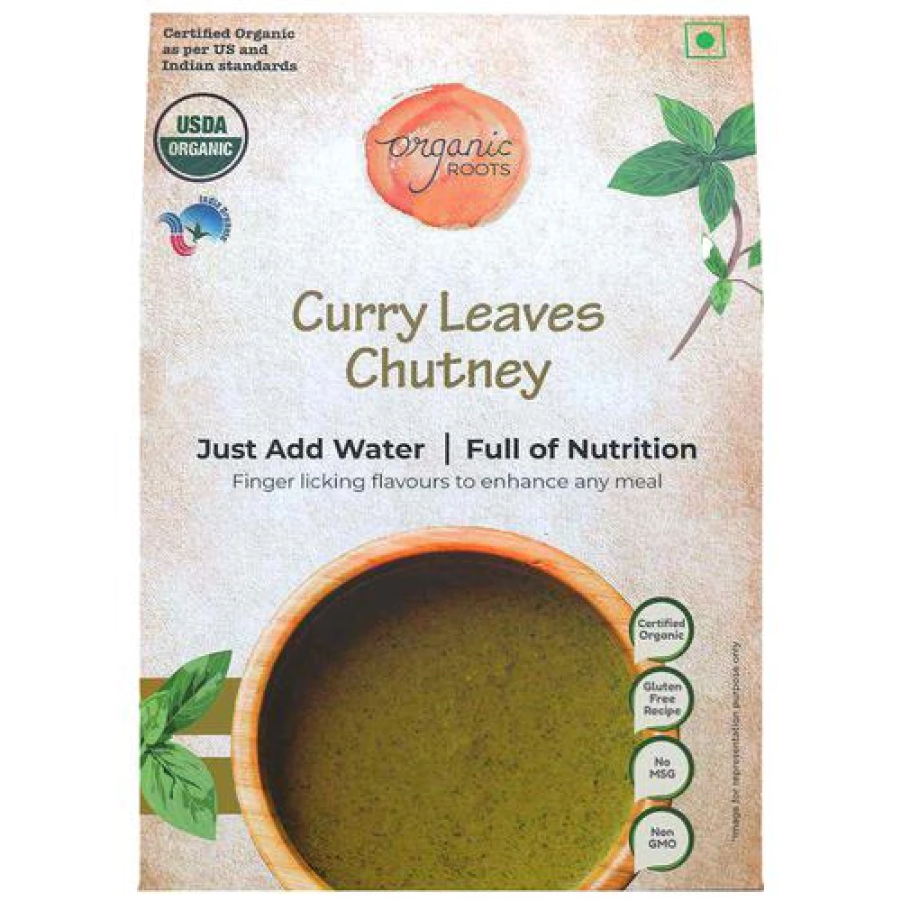 Organic Roots Curry Leaves Chutney Instant Mix Nutrition Rich