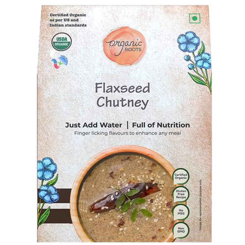 Organic Roots Flaxseed Instant Chutney Powder Vegan
