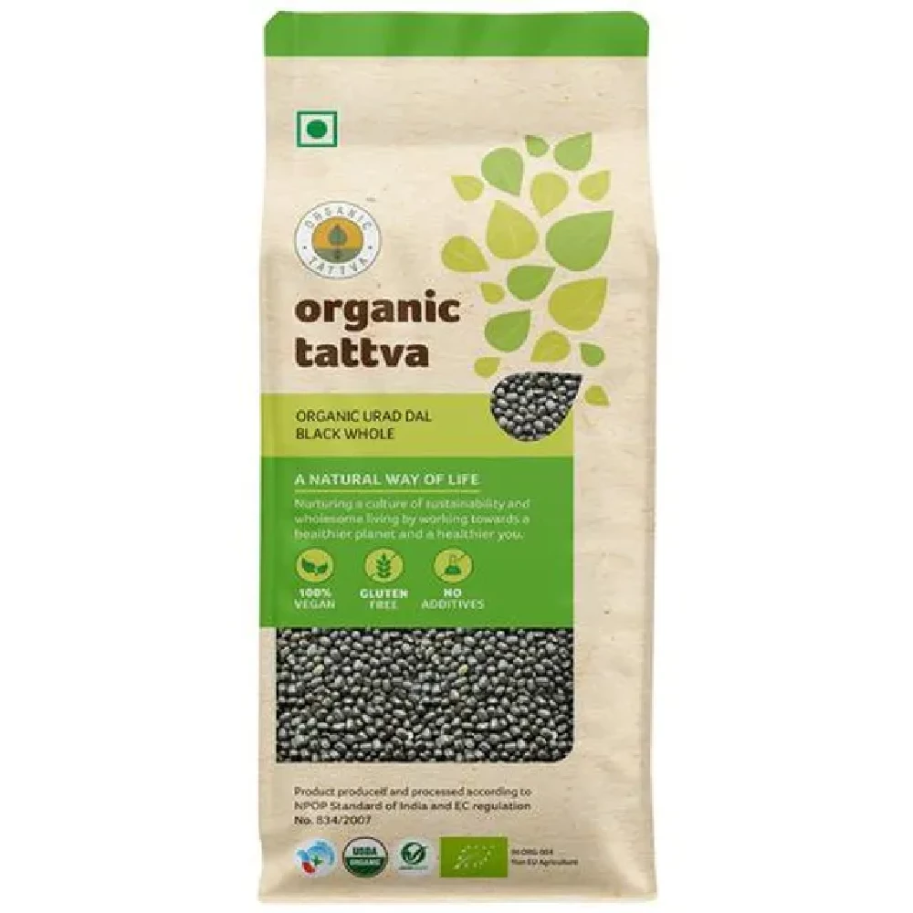 Organic Tattva Organic Urad Dal Black Whole - Image 1