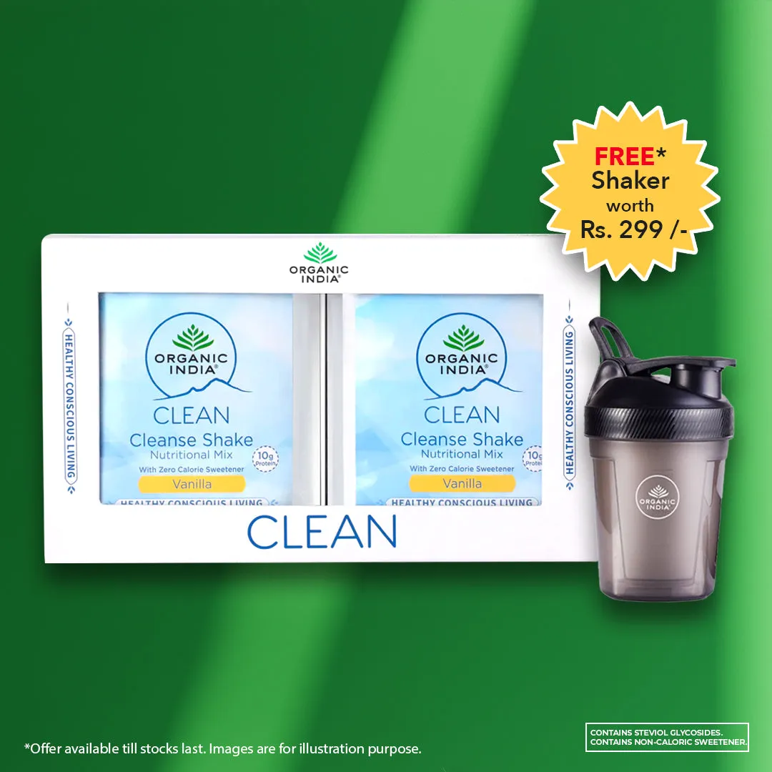 Organic India Clean Cleanse Shake Nutritional Mix Vanilla - Image 2