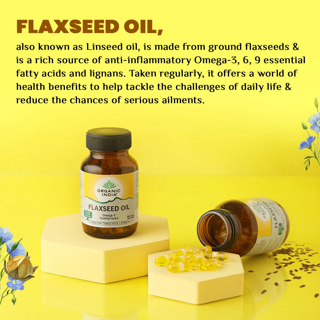 Organic India Flaxseed Oil Capsule - Image 2