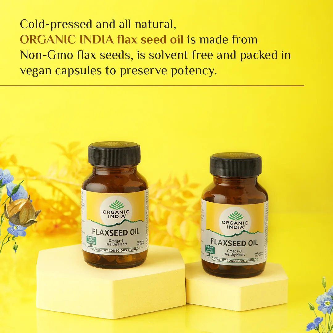 Organic India Flaxseed Oil Capsule - Image 4