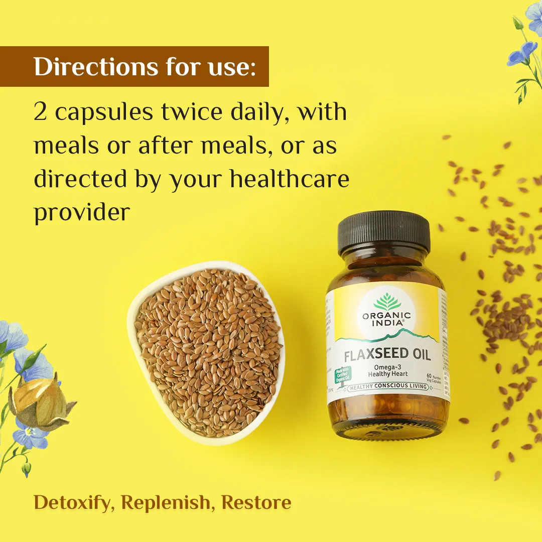 Organic India Flaxseed Oil Capsule - Image 5