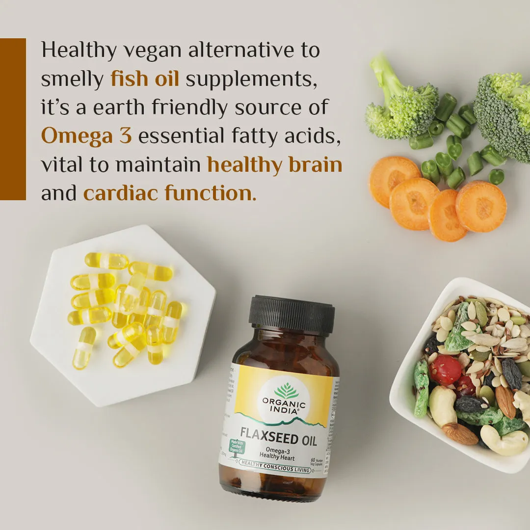Organic India Flaxseed Oil Capsule - Image 6