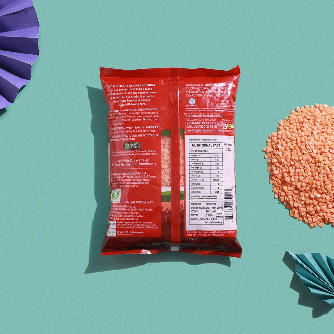 Organic India Masoor Dal Split - Image 2