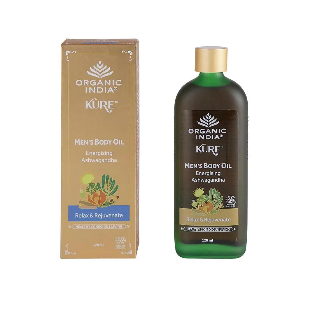 Organic India Men's Body Oil Ashwagandha - Image 1