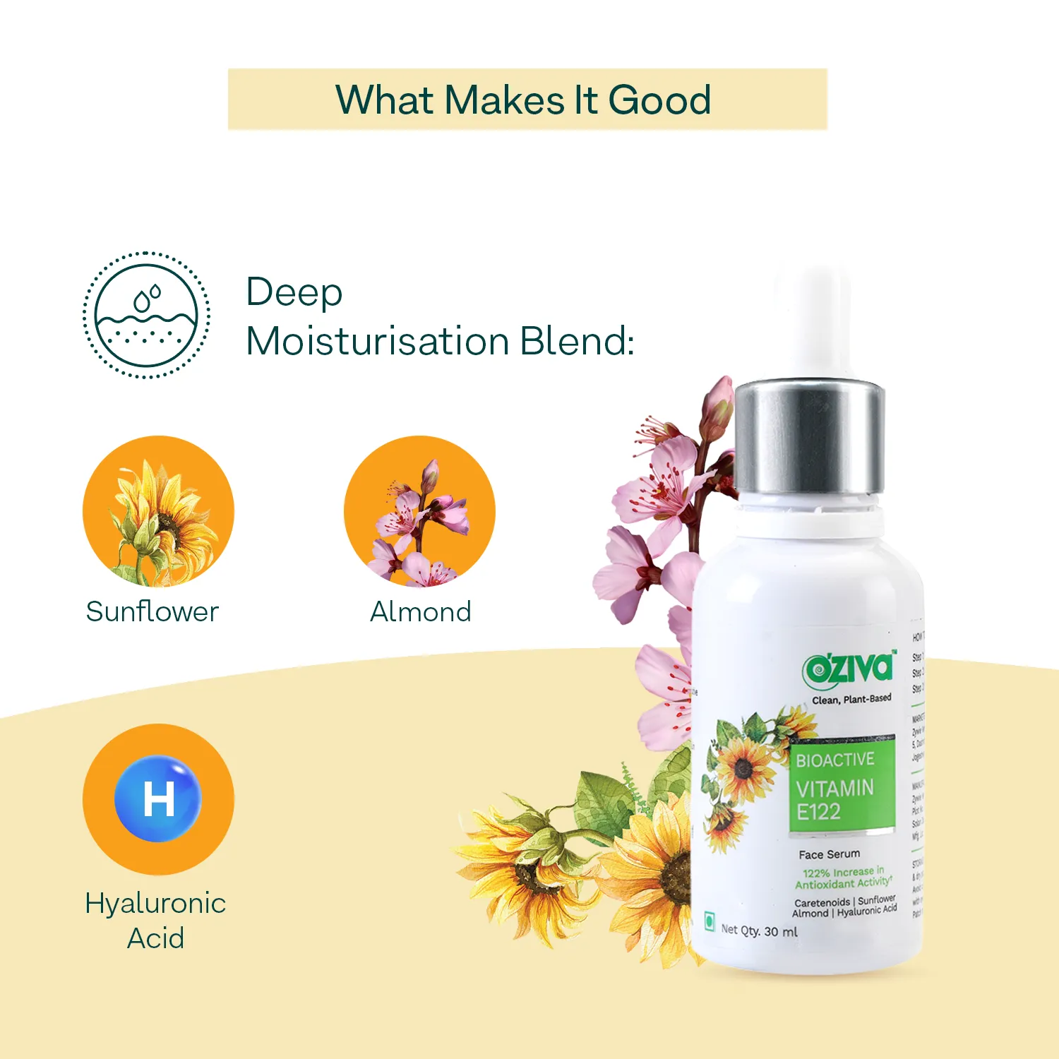 Oziva Bioactive Vitamin E122 Face Serum - Image 3