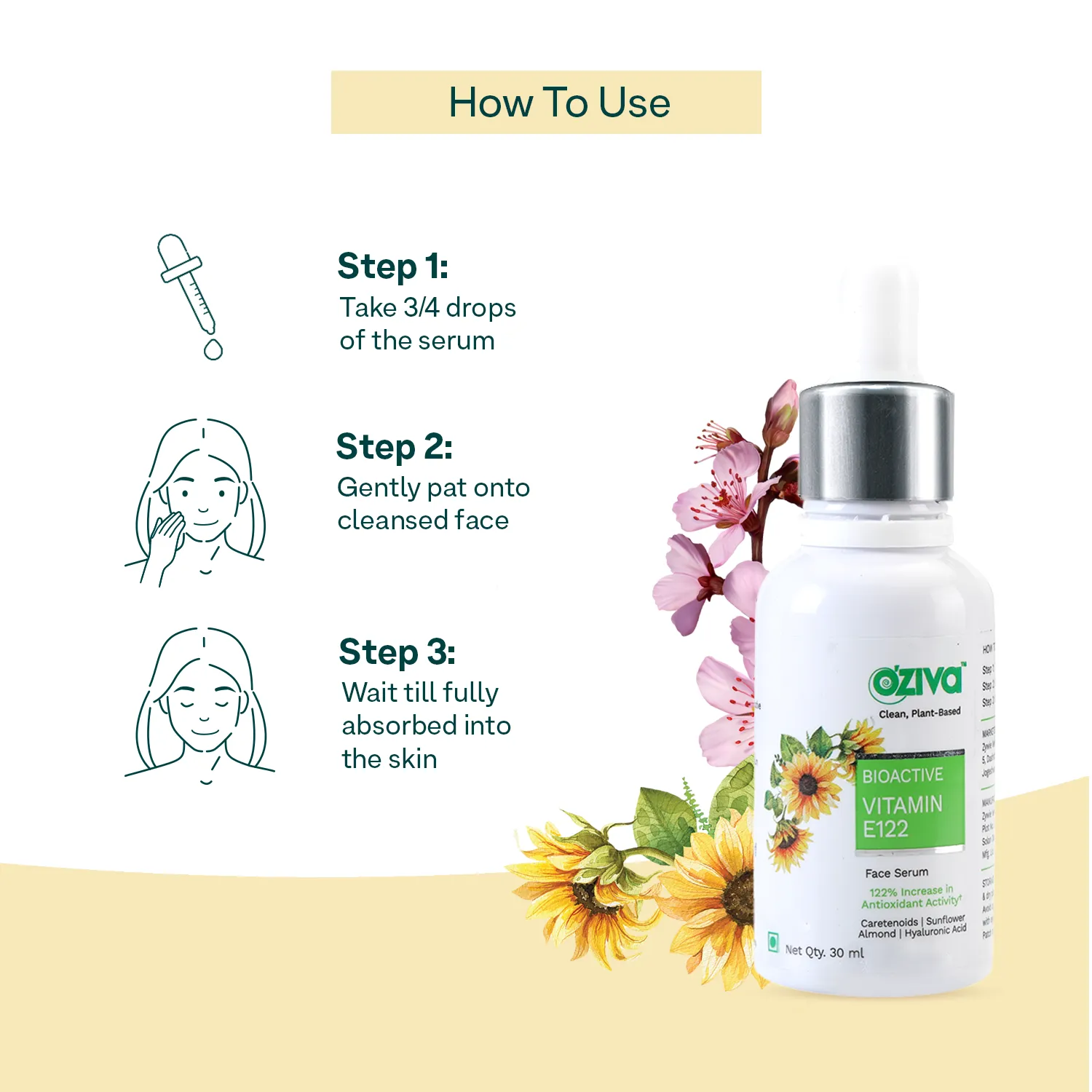 Oziva Bioactive Vitamin E122 Face Serum - Image 5