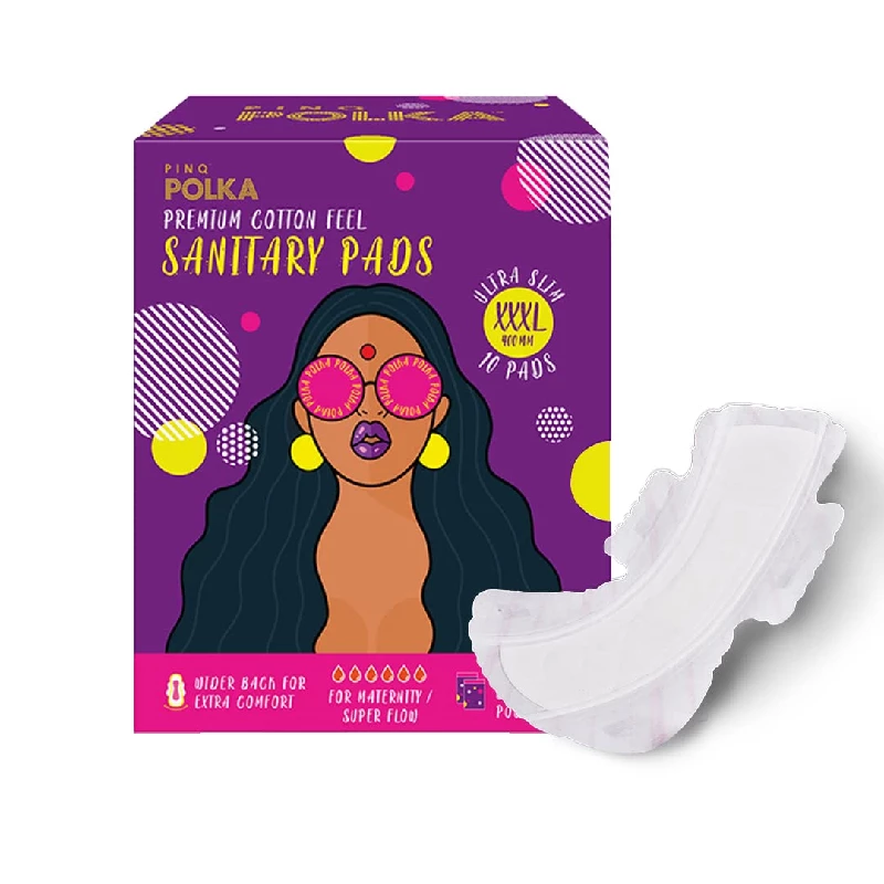 Pinq Polka Premium Organic Soft Cotton Sanitary Pads